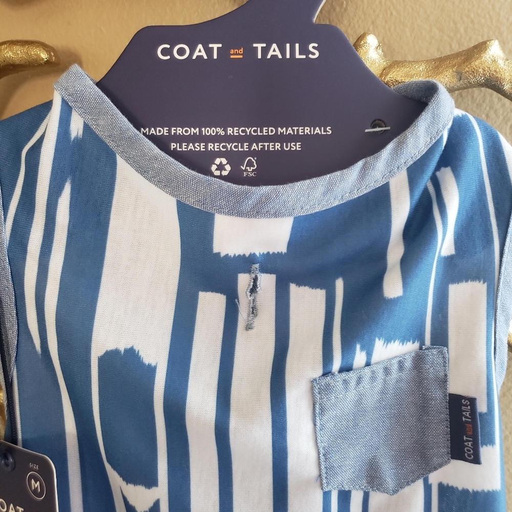 Print Dog Dress Blue Brand New - Picture 3 of 8